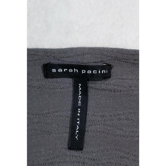 SARAH PACINI ITALY COTTON-BLND ART-TO-WEAR LAGENLOOK OPEN WRAP CARDIGAN TOP XS/S - Picture 7 of 8